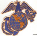 WWII USMC Marine EGA Patch Blue