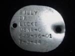 WWII USN Navy Dog Tag Billy Locke