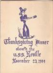 USS Neville Thanksgiving Dinner Menu