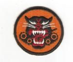 WWII Tank Destroyer Patch White Back