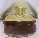 WWII AAF Officers Crusher Visor Cap Hat
