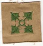 WWII 4th Infantry Division Patch Khaki