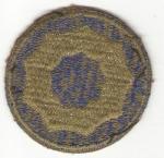 WWII 9th Service Cmd Green Back Patch