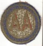 WWII AAA Command Green Back Patch