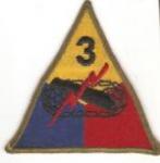 WWII 3rd Armored Patch Variant