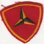 WWII 3rd Marine Division Patch Felt