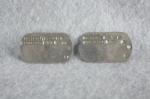 WWII Dog Tags Silas Wessing