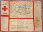 WWII American Red Cross Paris Map