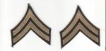 WWII Corporal Rank Patches
