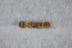 WWII Army Officer US Collar Pin Pair