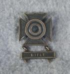 WWII Army Sharpshooter Badge Rifle Sterling