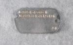 WWII Army Dog Tag Earle Jones T43