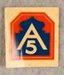 WWII 5th Army Helmet Decal