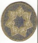Patch 7th Service Command Green Back 
