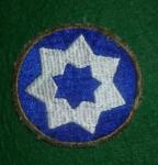 WWII 7th Service Command OD Edge Patch