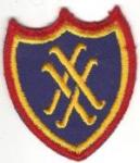 WWII US 20th Corps Patch Twill