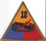 WWII 18th Armored Division Patch