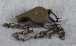 WWII Army MP Whistle & Chain 1945