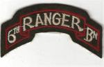 WWII 6th Ranger Scroll