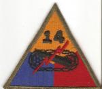 WWII 14th Armored Division Patch Variant