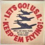 WWII Keep em Flying Recruiting Decal