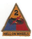 WWII 2nd Armored Division Patch & Tab