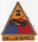 WWII 2nd Armored Division Patch & Tab
