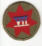 WWII 7th Corps Patch German Made Variant
