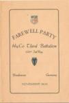 36th Division 141st Infantry Party Menu