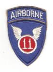 WWII Era 11th Airborne Division Patch