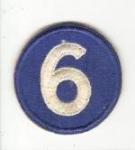 WWII 6th Corps Patch