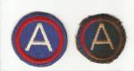 WWII Patch 3rd Army Two Variants