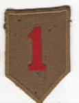 WWII Interwar 1st Infantry Division Patch Felt