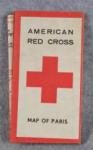 WWII American Red Cross Paris Map 
