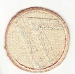 WWII 71st Infantry Division Patch White Back