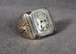 WWII era Silver Army Finger Ring 