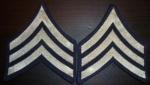 WWII Sgt Rank Patch Set