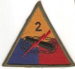 Patch 2nd Armored Division German Made