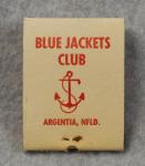 WWII Blue Jackets Club Matchbook
