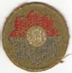 WWII 9th Infantry Division Patch Green Back