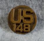 WWII US 148th Collar Disk Screw Back