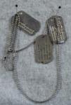 WWII Dog Tags Army Steve F. Carr