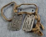 WWII Dog Tags Army William E. Gray