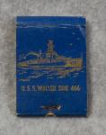 WWII Era USS Waller Matchbook