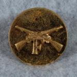WWII Infantry F Collar Disc Screw Back