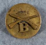 WWII Infantry B Collar Disk Screw Back
