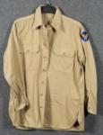 WWII Khaki AAF Cotton Shirt 16x33