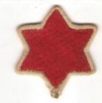 WWII 6th Division Patch White Edge