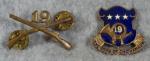 WWII 19th Infantry Insignia DUI Pins