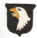 WWII 101st Airborne White Tongue Patch